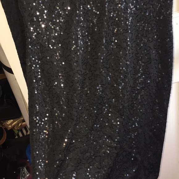 NWT J Lux Deep V Black Sequin Mini Dress 🔥 Prom - Picture 4 of 5